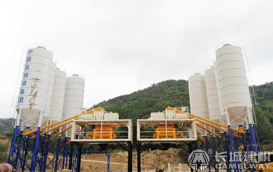 葛洲壩集團貴州項目雙hzs120攪拌站