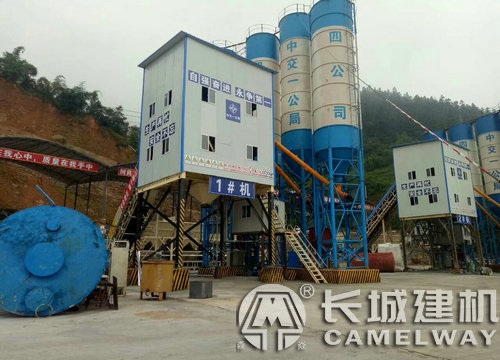 一次出料一方的混凝土攪拌站