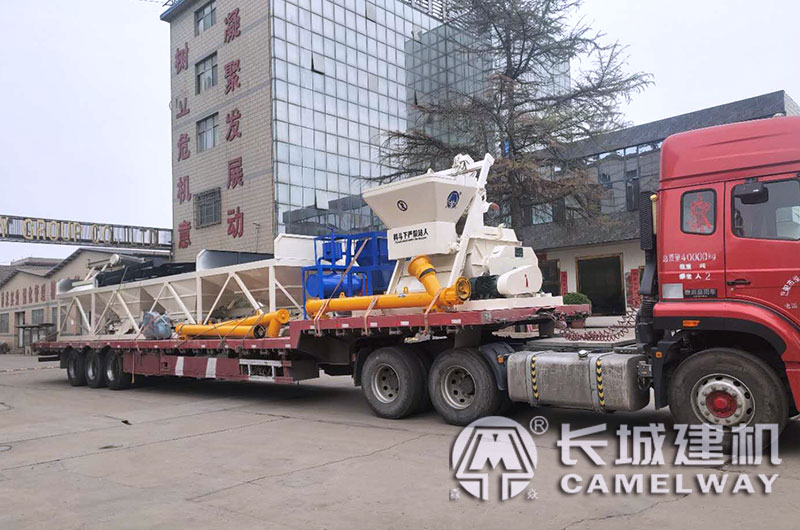 長(zhǎng)城建機(jī)750型攪拌機(jī)發(fā)貨現(xiàn)場(chǎng)