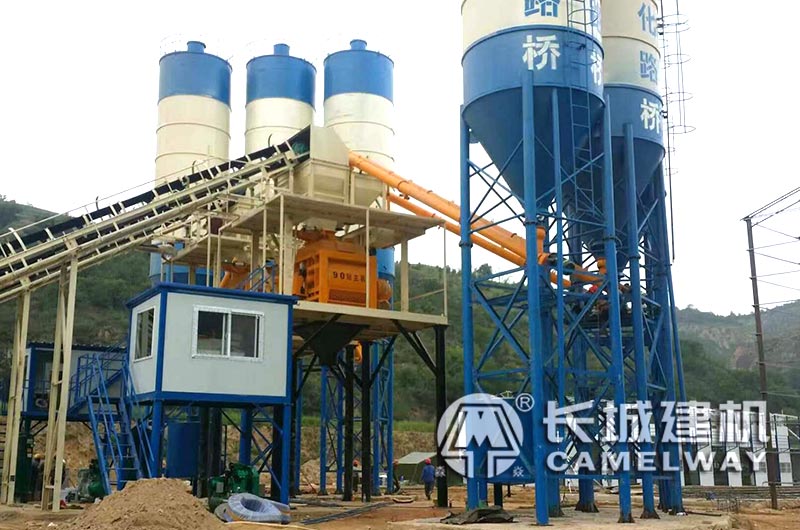 js4000攪拌站設備實景