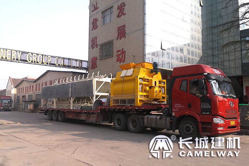 長城hzs120攪拌機發(fā)貨中