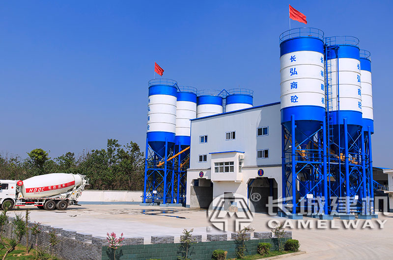 雙主機混凝土攪拌站生產線