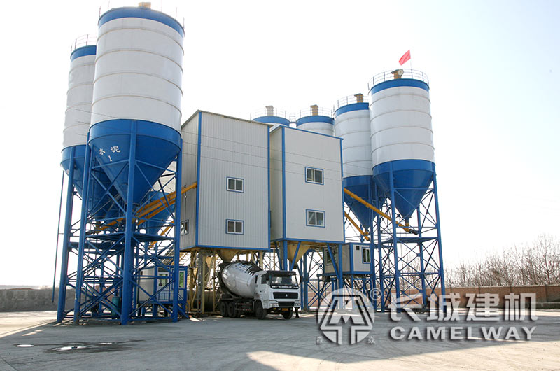 混凝土攪拌站生產線實景圖